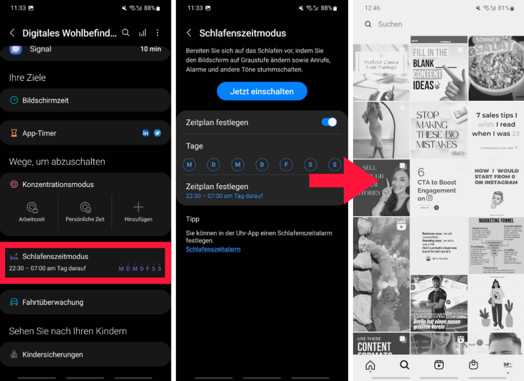 Digital Detox: Der Schwarzweiß-Modus bei Android.